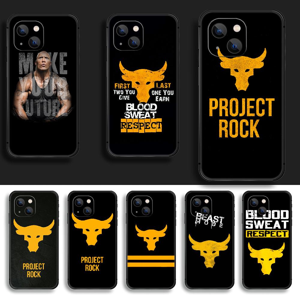 UA Project Rock Módna Značka Obal na Telefón Kryt Coque Pre Iphone Xiaomi Mi Samsung Galaxy Redmi Note A S 12 13 14 15 22 23 24 5G Pro Plus Max Fe Ultra