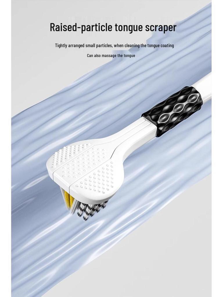 Brosse à Dents Adulte à Soies Douces Triple Face pour Hommes et Femmes - Lot Familial en Forme de U