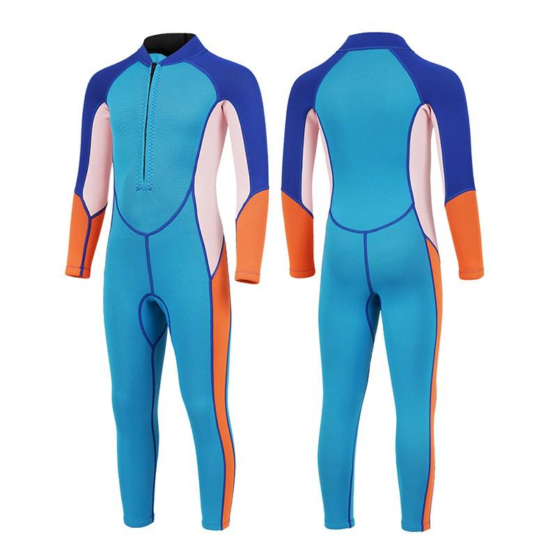2mm Neoprene Kids Full-Body Wetsuit Snorkeling Diving Swimming Warmth Protection UV Resistance