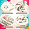 Gender Reveal Banner Neutral Color Scheme Boho  Display Bearly Wait Banner Plush Bear  Boho Party Display For Boho