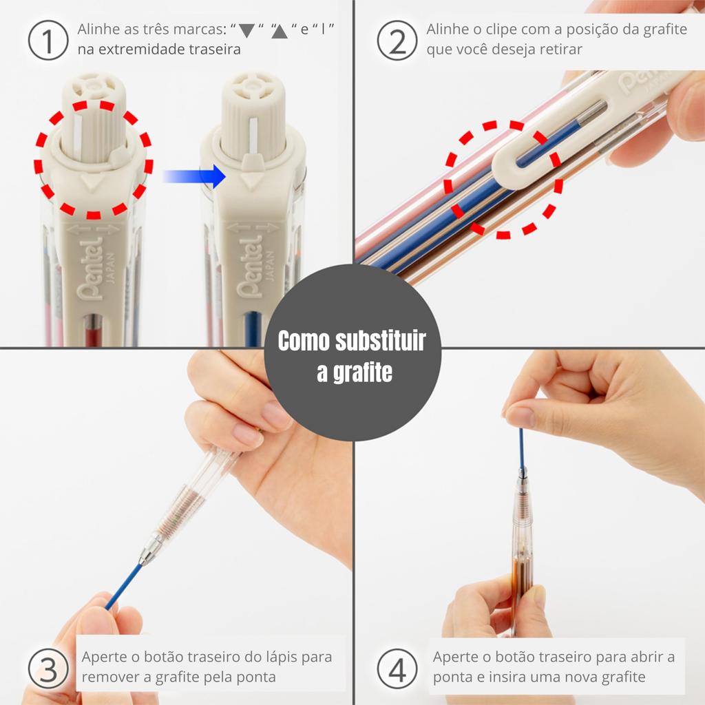 Pentel Art Multi 8 Färger XPH804 8, Stift,