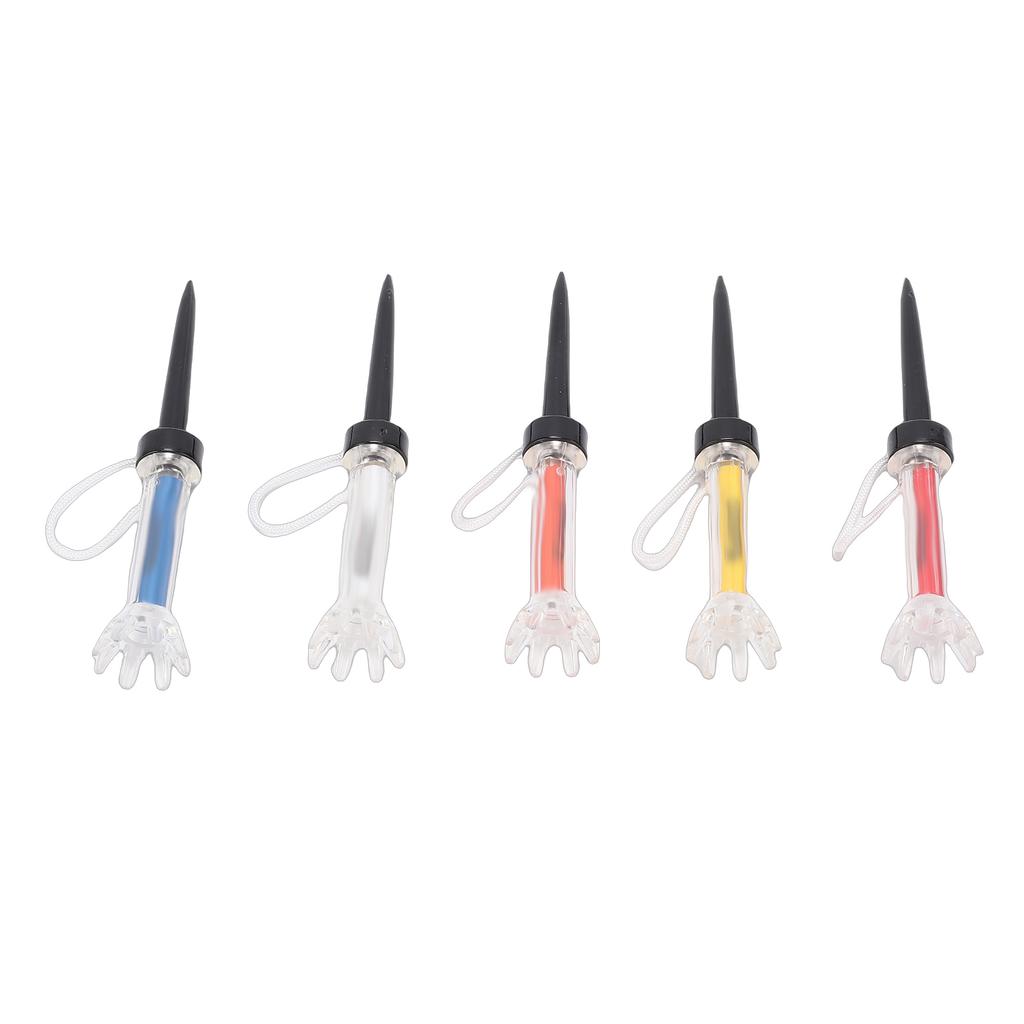 5PCS Magnetic Tees Training Practice Tool 8 Prongs Design 360 Degree Bounce with Anti Loss Cord 90mm 3.5in