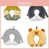 Cartoon Animal Memory Foam U Shaped Pillow For Travel And Office Comfort