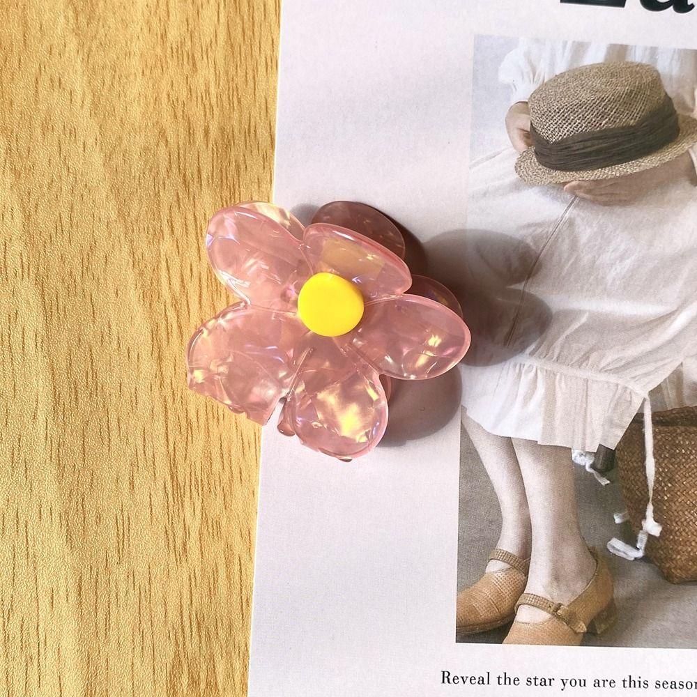 Geometry Shape Female Hair Accessories Flower Hair Claw Small Hair Clip Korean Style Headwear