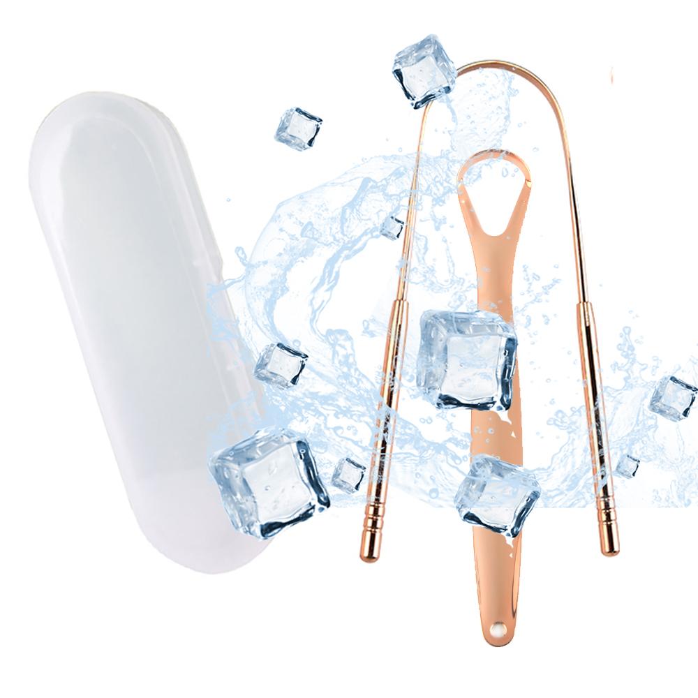 Stainless Steel Tongue Scraper Tongue Coating Cleaner Oral Hygiene Tool for Fresh Breath and Healthy Teeth Care