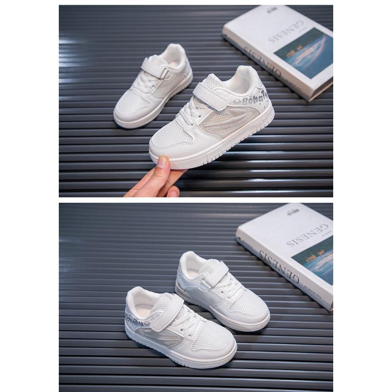 Boys Shoes Spring and Autumn Mesh Surface Breathable Children's Shoes Boys Casual Shoes New Soft Soled Non-slip Boy Board Shoes