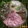 Inch Victorian Girl Metal Sign  D Hanging Wall Art for Garden Porch Living Room Outdoor