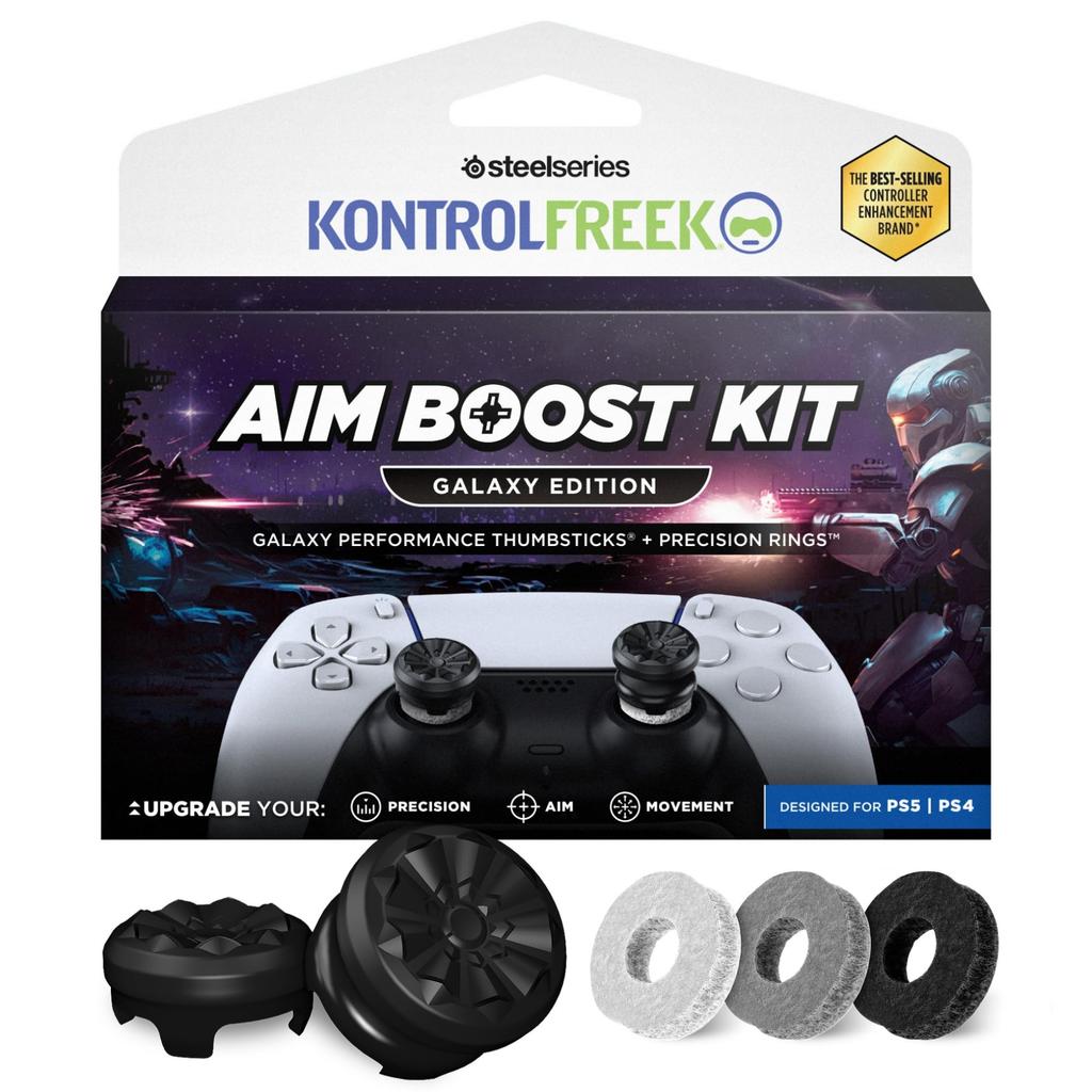 KontrolFreek FPS Freak Galaxy AimBoost for PS4/5 Controllers, Improves Aiming Accuracy, Black (6204-PS5-EC)