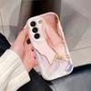 Case for Samsung Galaxy S26 S24 S23 S25 Ultra Plus FE A57 A56 A55 A54 A37 A36 A17 A07 A16 A15 5G Pink Marble Pattern Phone Cover
