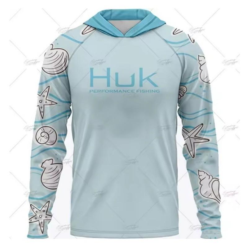 Mens Womens UPF 50 Quick Dry Fishing Hoodie Long Sleeve Sun Protection T-Shirt Summer Outdoor Sports Cycling