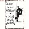 Vintage Metal Tin Sign Wall Art Retro Country Style Kitchen Decor
