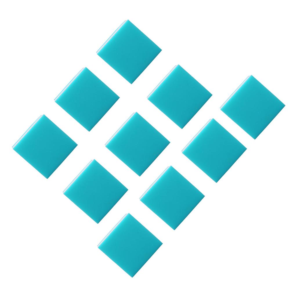 10PCS Stamp Carving Blocks Soft Rubber Engraving Stamps for  Handcrafts Blue White Blue 3 Layers