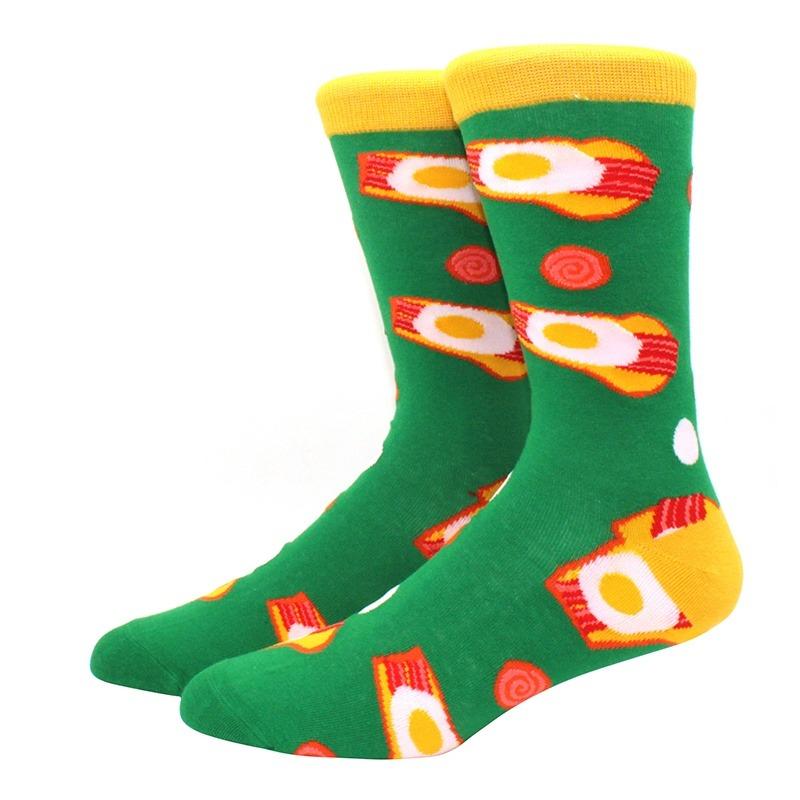 Herren mehrfarbig bedruckte Früchte, Essen, Damensocken, lustig, Skateboarden, Hip-Hop, Tiere, Socken