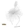 Bride Headdress Feathers Fascinator Hat Hoop Hair Clip Bride Headdress  Photography
