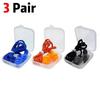 1-10 Pairs Noise Cancelling Silicone Earplugs Reusable Earplug with Rope Waterproof Swimming Rubber Ear Plugs Come with Box