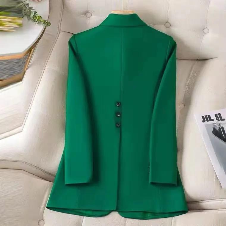 Women Long Sleeve Single Button Straight Jacket Formal Blazer Female Office Ladies Work Wear Tops