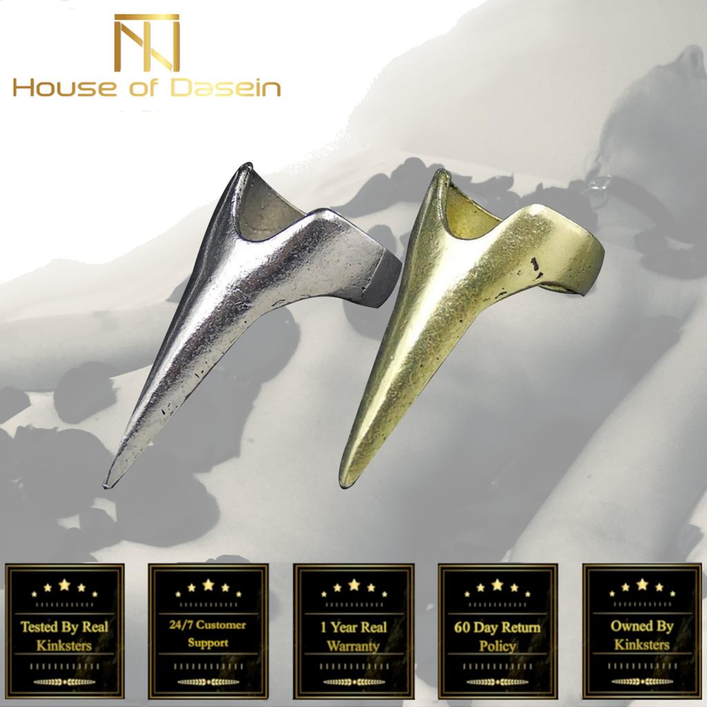 Rings Silver Gold Scratch Claws Sensory Play Kink Fetish Sensation Play