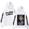 Rapper Anuel Pullover Real Hasta La Muerte print Autumn fleece hoodie Regular Long Sleeve clothes Fashion Streetwear Sportwear