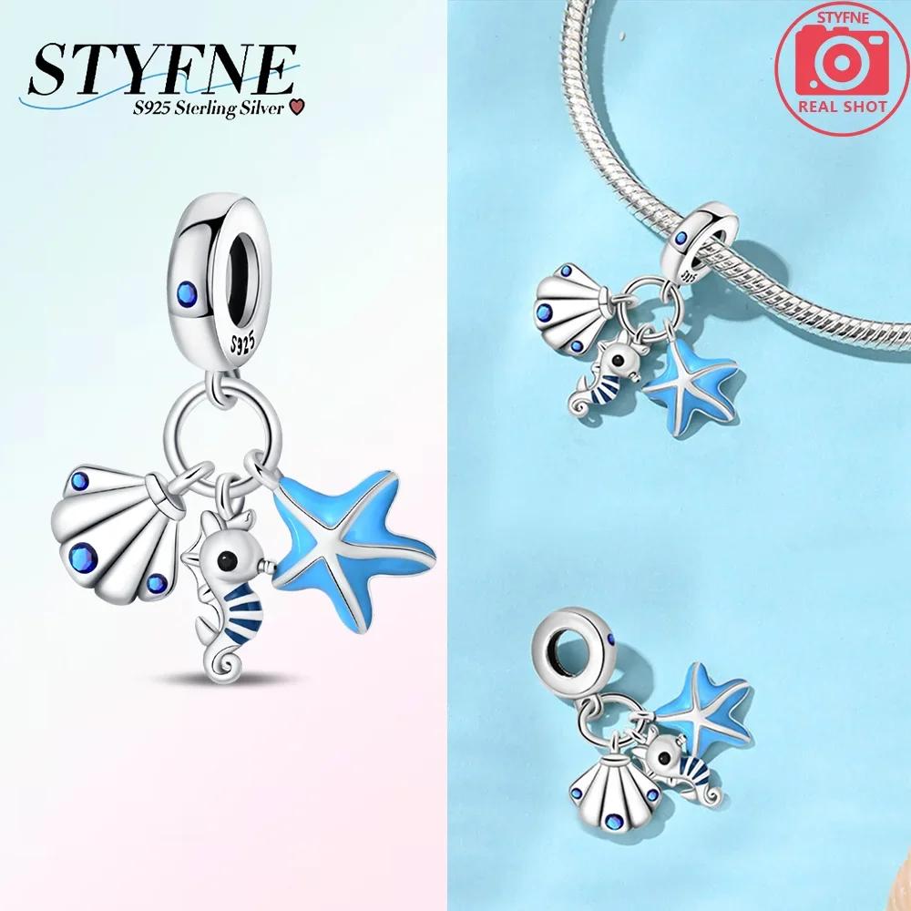 Copper Ocean World Series Sea Turtle Starfish Little Crab Octopus Charms Bead Fit Bracelet Diy Jewelry