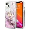 Guess Guhcp13Slg4Gpi iPhone 13 Mini 5,4Růžový/Pink Pevný obal 4G Velký tekutý třpyt