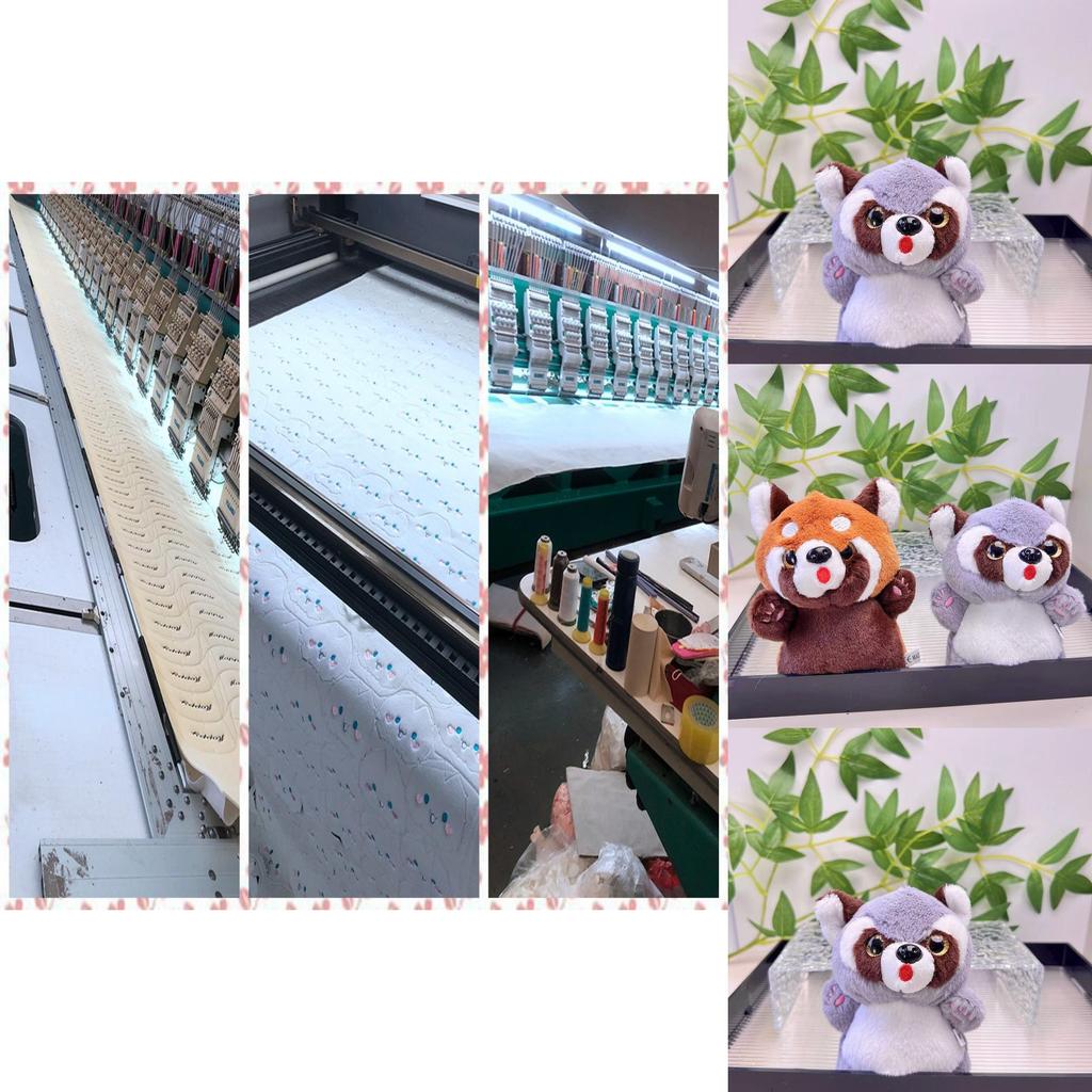 Entzückender Niedlicher Plüsch Waschbär Schlüsselanhänger Spielzeug Weicher Kurzer Plüsch Stofftier Puppe