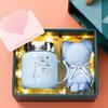 4pcs Water Cup Gift Box Ceramic Cup Creative Simplicity Mark Cup Opening Event Gift Companion Gift Set Office Cup Birthday Gift
