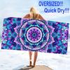 Bohemian Plaid Pattern Quick Drying Towel, Sand Resistant for Sports Travel Swimming