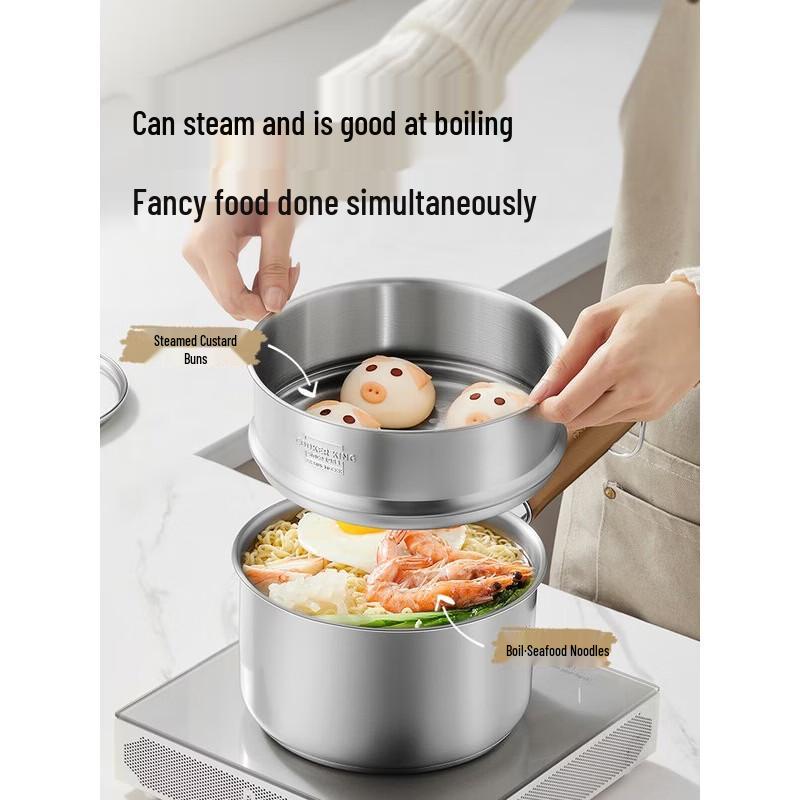 COOKER KING 316L Stainless Steel Baby Food Milk Pot 16cm
