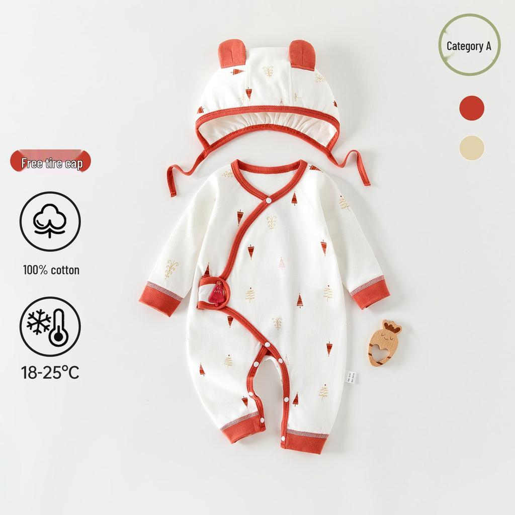 Neugeborenen-Body aus reiner Baumwolle: Ganzjahres-Baby-Outfit & Mönchskostüm