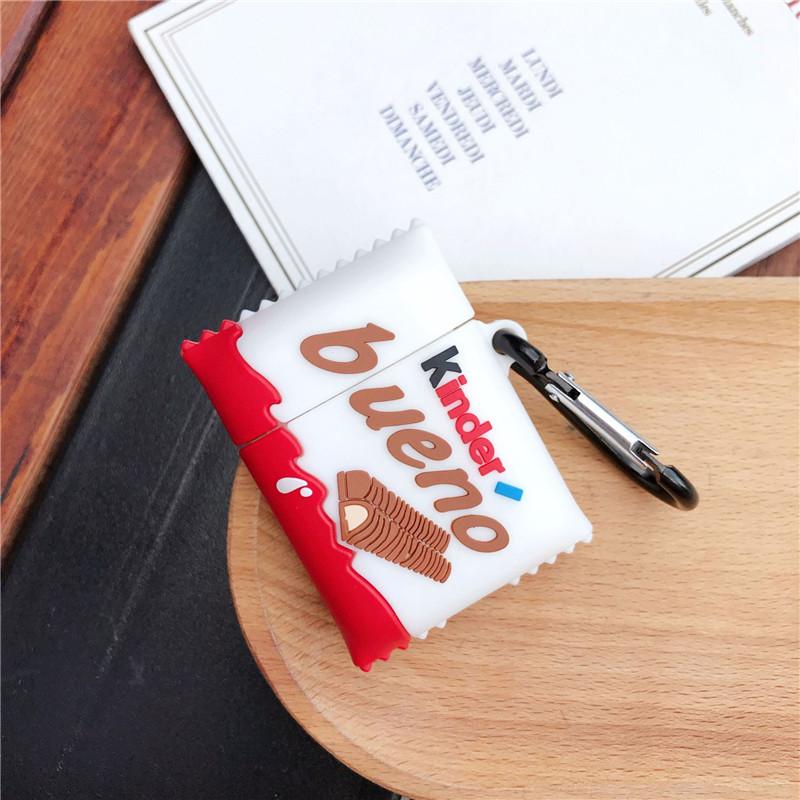 3D Chocolade Cartoon Hoesje voor AiPods 4 / 1 / 2 / 3 / Pro 2 Cover Beschermhoes voor Koptelefoon voor AirPods Pro 2 Hoesje voor Airpods 3 for AirPods 3
