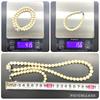 Akoya Pearl Necklace Bracelet Natural Jewelry Luster White Beige Silver Clasp Approx. 44cm 8.0 Mm–8.5mm 41.5g Approx. 22cm 7.0mm–8.0mm 15.6g