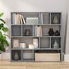 VidaXL Bookcase-Room Divider Sonoma Grey 105x24x102 Cm 823251