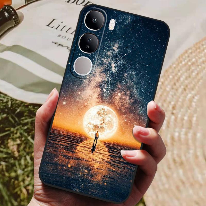For Vivo V40 Lite 4G 5G V40Lite (IDN) V40E V 40 SE Case Luxury Painted Phone Silicon Back Cover For Vivo Y200 Y300 Cases Shell
