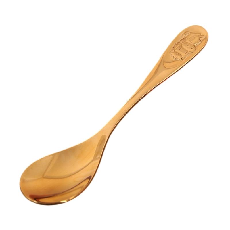 Premium Bronze Soup Spoon Features Detailed Chinese Birth Animal Engravings Ideal For Family Meals And Gift