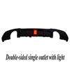 For BMW 3 Series E92 Coupe 2005-2012 LED Rear Lip Spoiler M Performance Style PP Material Direct Fit Gloss Black Styling Upgrade