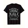 1pc Men'S Salem Witch Coven T-Shirt - Salem Annual 1692 Witch Convention Graphic Tee - Vintage Wiccan Design with Witches, Bats, Moon & Salem 1692