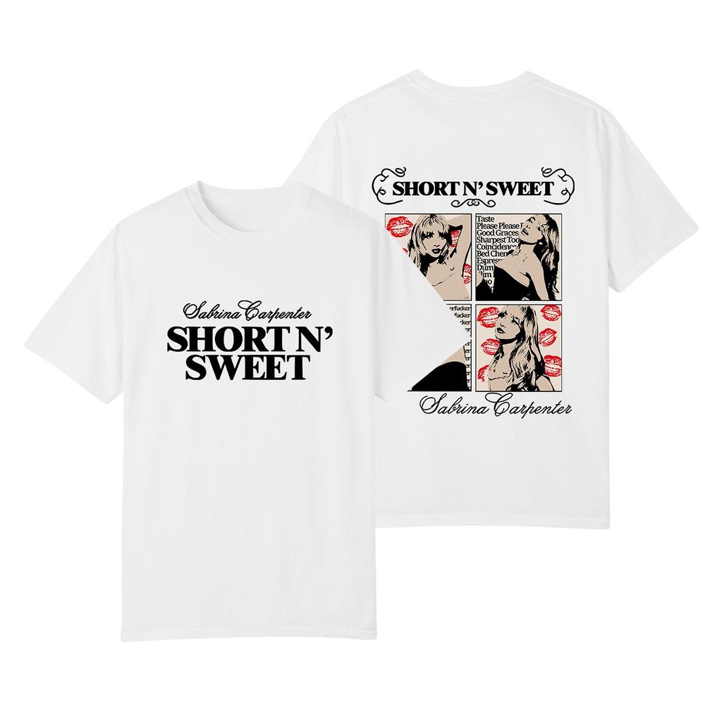 Damen bedrucktes Oberteil mit kurzem Arm und V-Ausschnitt