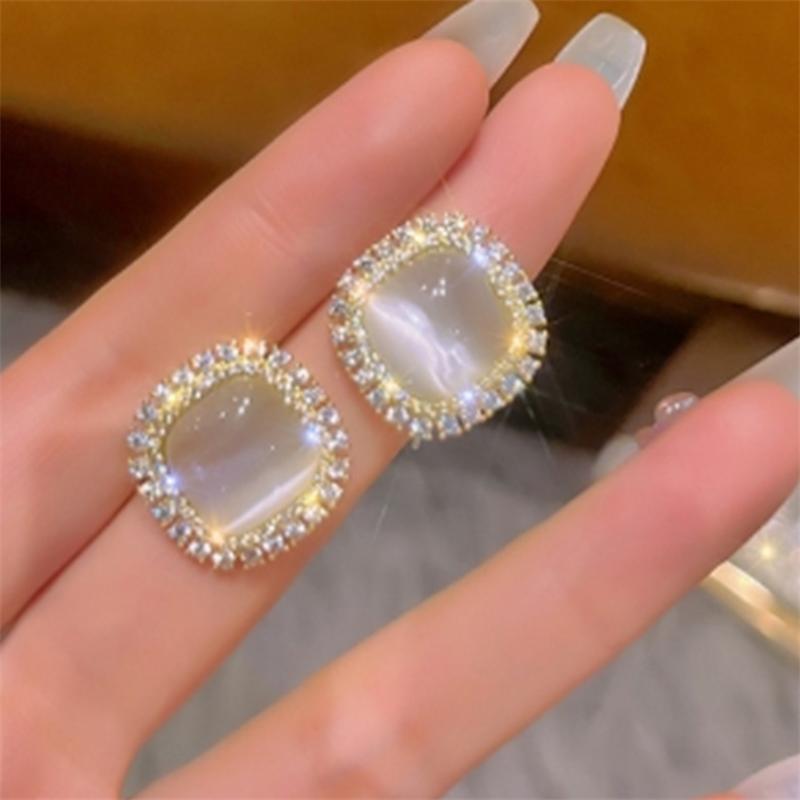 FashionCat's Eye Stone Studs Earrings for Women's Earrings Jewelry Girl Gift Brincos