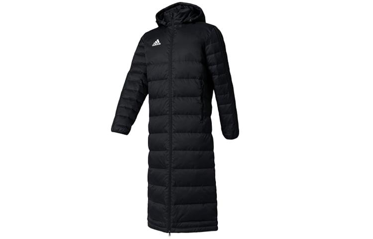 Мужские пуховики Adidas Черные С капюшоном Умеренные Другие BS0056 XS