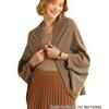 Pure Wool Flat Shawl Scarf - Warm Cashmere Blend Cape
