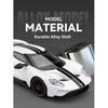 Large 1/24 Ford GT Car Model Alloy Simulation Supercar Collection Ornaments Children's Toy Car Boy Holiday Gift