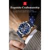 POEDAGAR Business Man Watch Waterproof Luminous Chronograph Date Original Watches for Men Leather Luxury Quartz Wristwatch