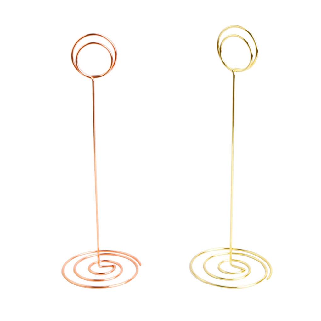 20pcs Table Number Holder Round Table Stand Wedding Card Stand Paper Favor Clip