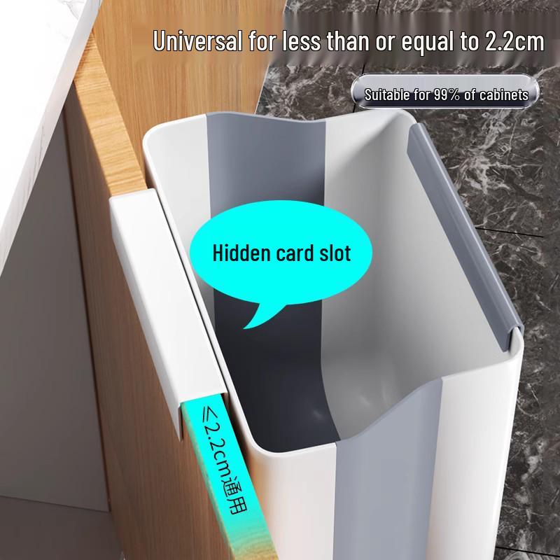 Bezděrový nástěnný kuchyňský odpadkový koš – Multifunkční, šetřící práci, design bez ohýbání