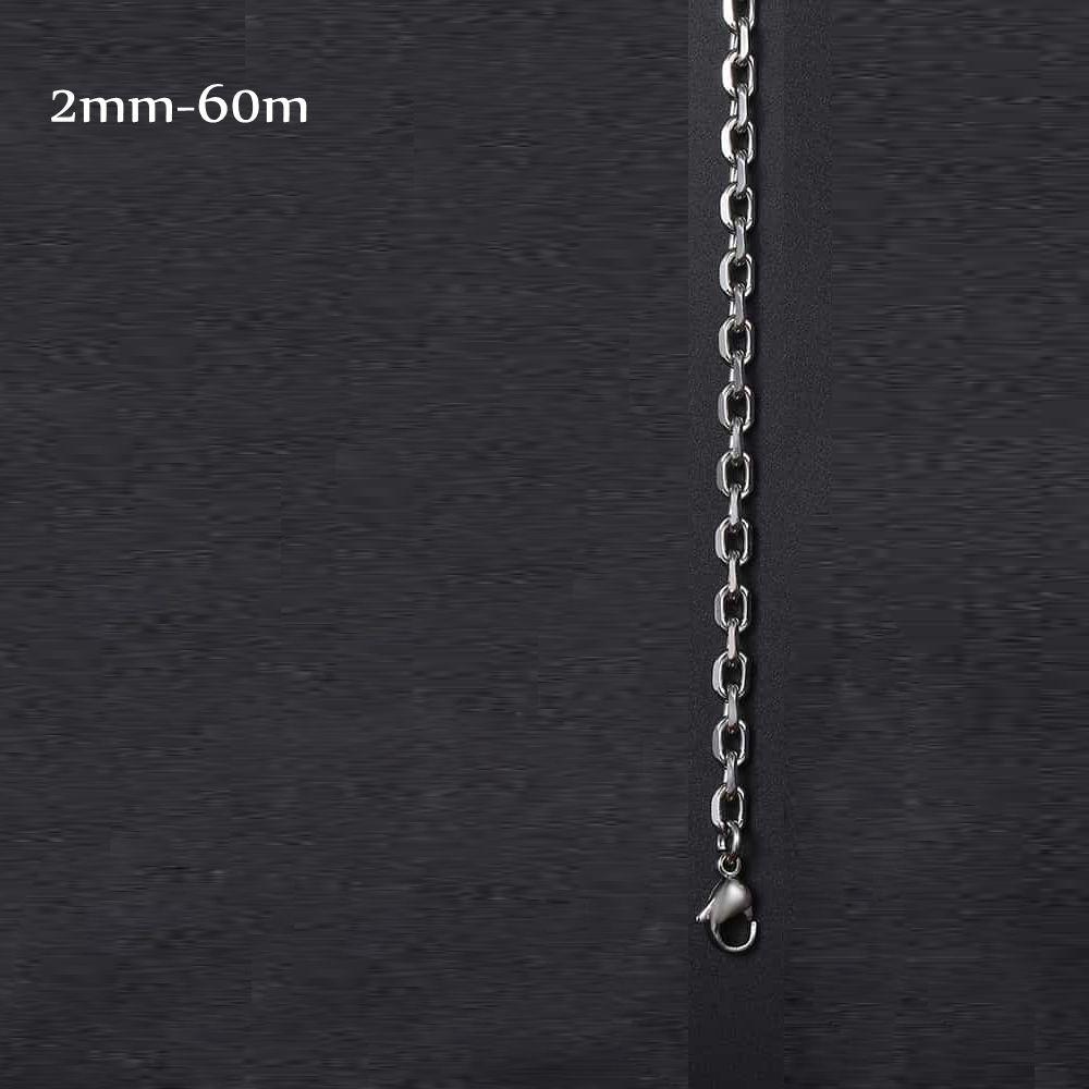 

Ожерелье из нержавеющей стали с металлическим воротником, 3 мм/4 мм, колье в стиле панк, готики, крутое серебро 2mm-60cm