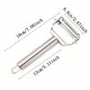 4in1 Peeler Multifunction Grater Julienne Peeler Vegetable Fruit Peeler Stainless Steel Shredder Kitchen Tool