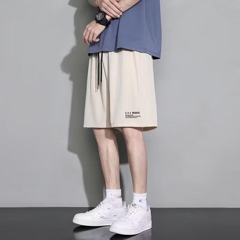 

Шорты Ice Silk, мужские тонкие быстросохнущие спортивные брюки, летние повседневные универсальные брюки с пятью точками S