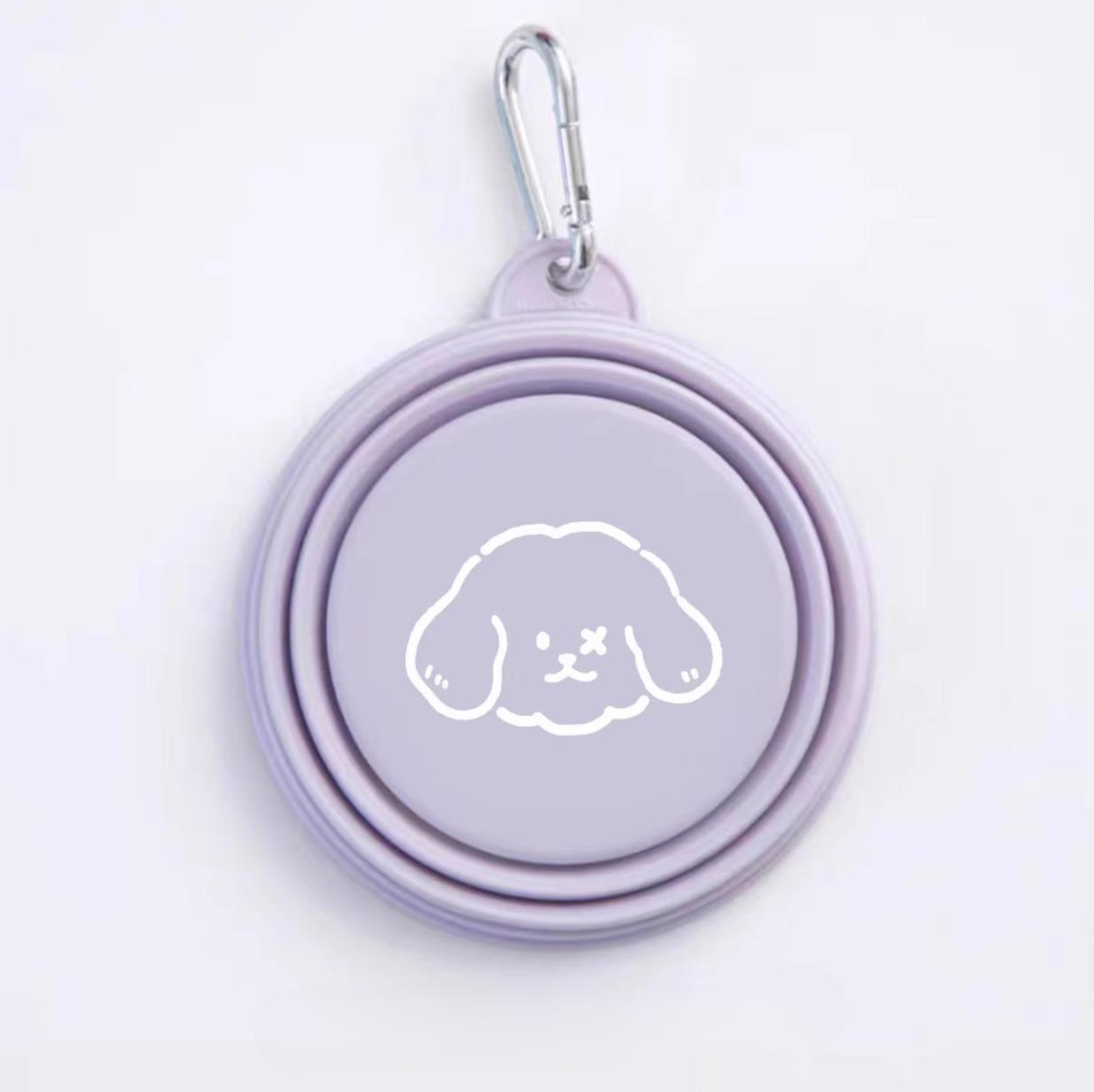 

Silicone folding cat bowl portable pet drinking bowl for going out universal food basin for cats dogs pet supplies with hooks 650ML