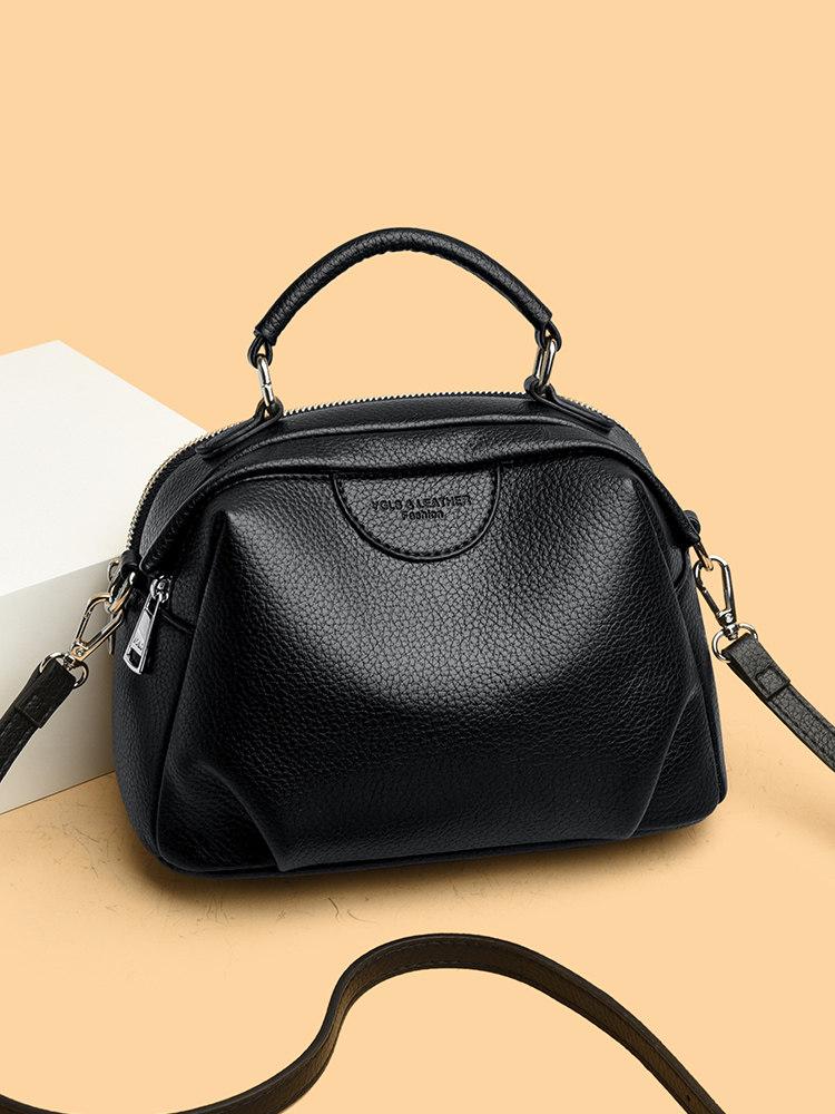 PU Crossbody Bag for Women 2026 New Light Luxury Large Capacity Handbags Fashion Letter Commuter Single Shoulder Bags