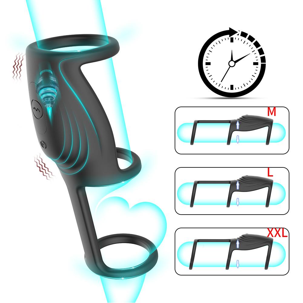 Vibrating Cock Ring for Man Penis Sleeve Vibrator Couples Adult Sex Toys for Men Women Male Vibrators